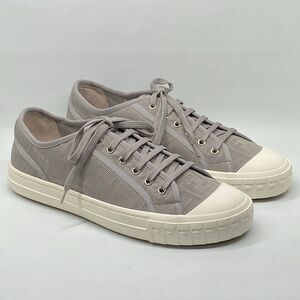 Fendi Domino FF jacquard fabric low top sneakers size 11